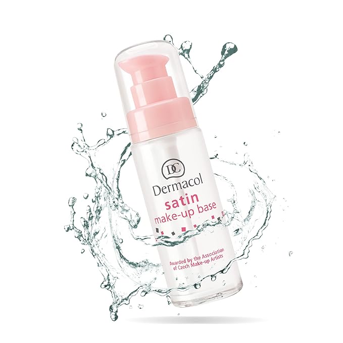 Dermacol - Satin Makeup Base, Matte Face Primer for Wrinkles and Pores, Transparent Makeup Primer for Oily Skin & Dry and Combination Skin, Easy to Blend Pore Filling Primer, No Preservatives, 30 mL-Velvo Beauty