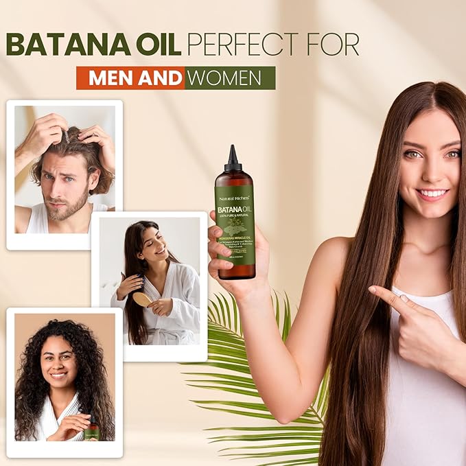 Natural Riches Unrefined Organic Batana Oil, 8 fl oz, 100% Pure & Natural, Cold pressed Honduras Miracle Oil for Hair Growth.-Velvo Beauty