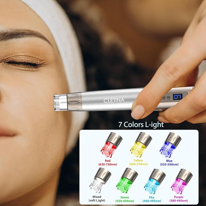 Micronee.dling Pen H3 Micronee.dle Pen - Adjustable Serum Applicator - Micronee.dle for Face Home Use - 2PCS H12 + 2PCS Nano-HR + 2PCS Nano-H-Velvo Beauty