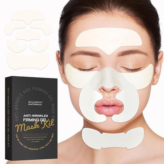 Enaskin Naturals 5 in 1 Anti Wrinkle Face Patches Anti Wrinkle Gel Face Masks (5 in 1 Pack)-Velvo Beauty