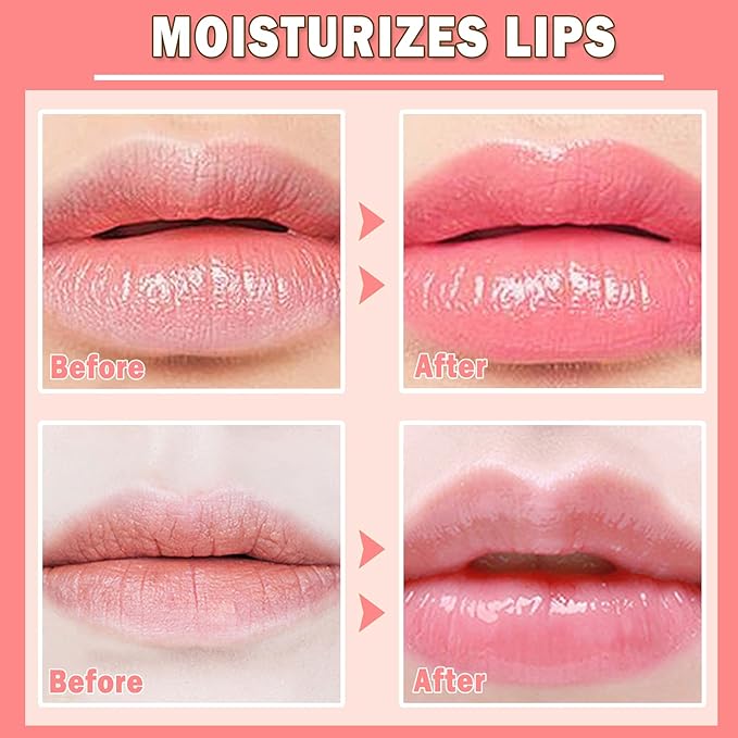 2PCS Bee Lip Balm Honey Pot,Honey Lip Balm With Honey Spoon,Honey Lip Mask Moisturizing Hydrating Prevents Dry and Chapped Lips,Lip Exfoliating Bee Lip Balm（Honey+Strawberry）-Velvo Beauty