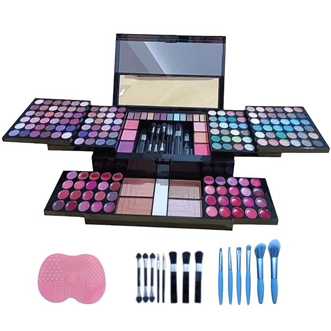 Makeup Kit for Women - 190-in-1 - Professional Makeup Pallets, makeup kit Includes Eyeshadows, Blushes, Makeup Brushes & More For a Full Makeup Look-Velvo Beauty