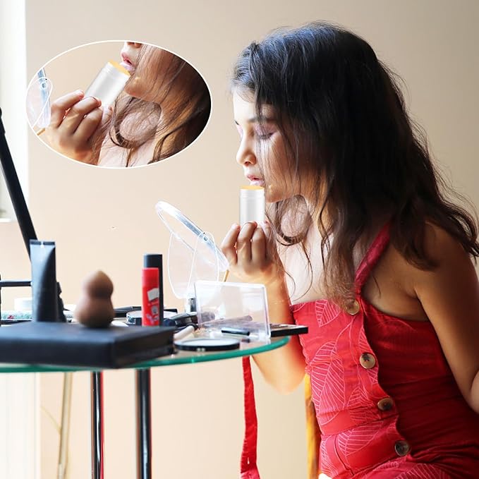 12 Pieces 15g White Plastic Deodorant Containers,Empty 1/2 oz Travel Lip Balm Tubes,Refillable Twist-UP Solid Perfume Tubes,Lipstick Tubes for DIY-Velvo Beauty