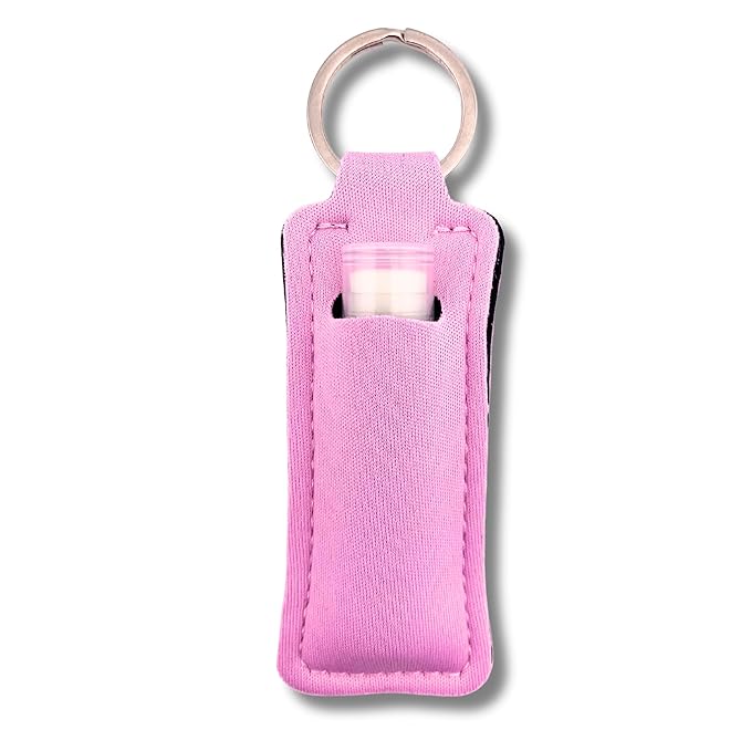 Mango Chapstick 4-Pack. Includes Bonus Lip Balm Holder Keychain (Pink). Limited Edition Flavor from the Chapstick Tropical Paradise Collection, Unique Gift Bundle from Tiny Seed-Velvo Beauty