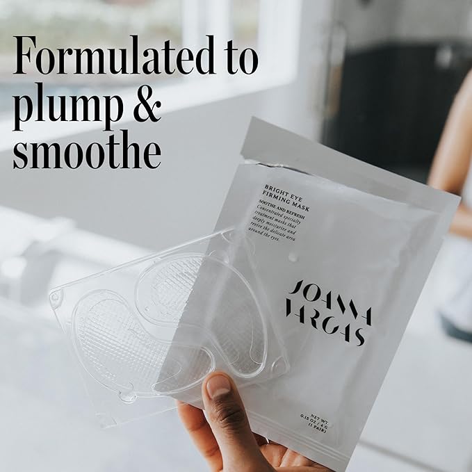 Joanna Vargas Eye Gel Mask – Hydrating Under Eye Patches with Hyaluronic Acid & Chamomile – Depuffing Eye Mask for Dark Circles, Puffiness & Fine Lines – Gel Eye Pads for Women – 5 Pairs-Velvo Beauty