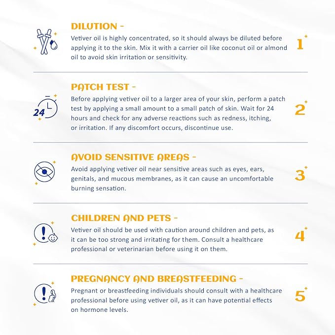 HIQILI 100ML Vetiver Essential Oil, 100% Pure Natural for Diffuser Calm and Relation- 3.38 Fl Oz-Velvo Beauty