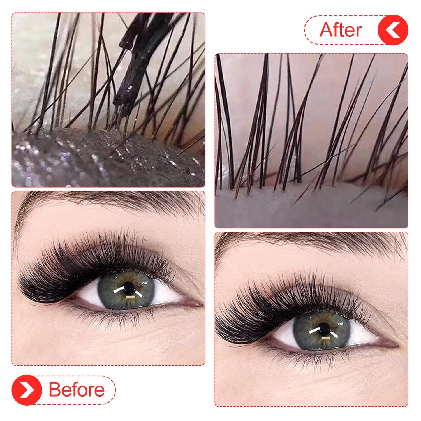 Eyelash Cleanser Concentrate 60ml Strawberry Professional Lash Shampoo Foaming Cleanser DIY Paraben & Sulfate Free Non-lrritating Wash for Extensions Lashes with Salon Home Care-Makes 6 Bottles-Velvo Beauty