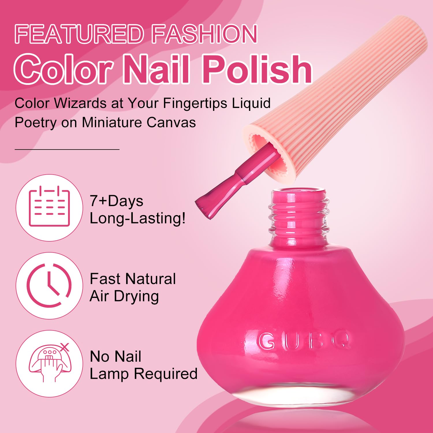 Major Dijit Neon Pink Quick Dry Regular Nail Polish - Nail Art Lacquer, 0.41 Fl Oz-Velvo Beauty
