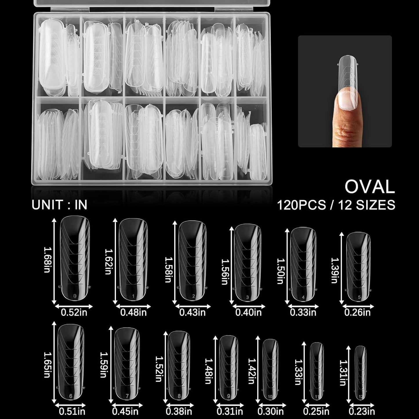 130Pcs Dual Nail Forms,Flat Oval Extension Poly nail gel Nail Forms Full Cover Reusable Nail Molds 13 Sizes for Solid Nail Gel Glue Nail Art Design Salon&DIY-Velvo Beauty