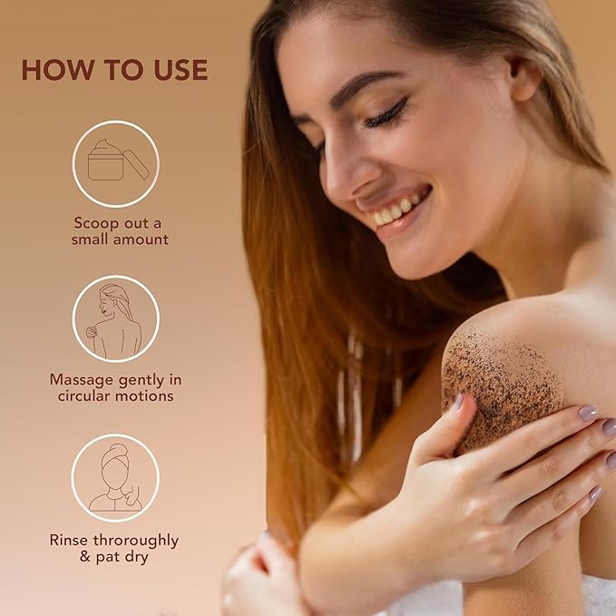 Botanic Hearth Arabica Coffee Body Scrub Exfoliating Body Scrub Act As Body Exfoliator & Helps With Moisturizing Skin, Acne, Cellulite, Dead Skin Scars, Wrinkles 12 Oz-Velvo Beauty