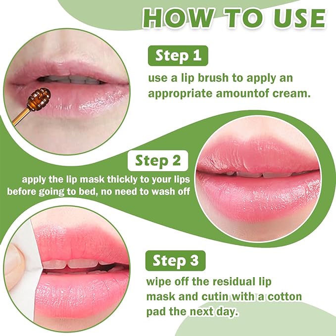 Honey Pot Lip Balm,3PCS Bee Lip Balm Honey Pot Cherry Apple Lip Scrub,Fade Lip Lines Lip Mask Overnight Prevention Dry and Cracked Lip Sleeping Mask (Honey+Apple+Cherry)-Velvo Beauty