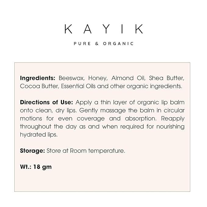 Orange Honey - Organic Lip Balm-Velvo Beauty