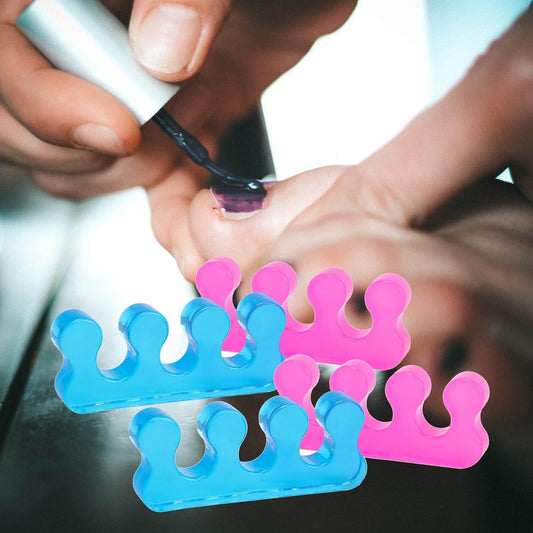 SUNFATT Toe Separators for Women,Toe Spacers for Women,Repeatable Washable Toe Separators,Toe Separators for Nail Polish Application,Soft Gel Pedicure Tools.-Velvo Beauty