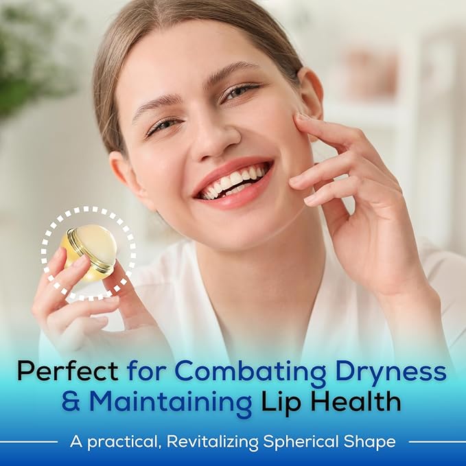 SoftBeso Lip Balm| Gold-Vanilla Flavor| Vegan Lip Care|Clean Ingredients | Lip Balm for Beautiful, Soft Lips | Hydrating & Nourishing Lip Care Products | Premium Lip Balm Ball-Velvo Beauty