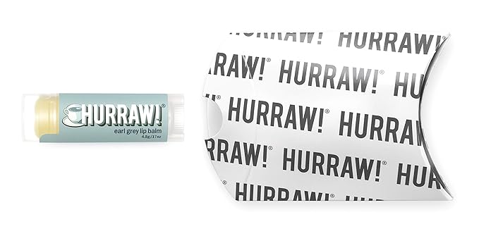 Hurraw! Earl Grey Lip Balm: Organic, Certified Vegan, Cruelty and Gluten Free. Non-GMO, 100% Natural Ingredients. Bee, Shea, Soy and Palm Free. Made in USA-Velvo Beauty