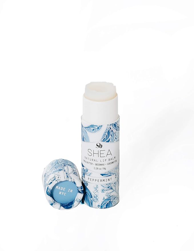 Shea Brand Peppermint Shea Lip Balm, 0.28 OZ-Velvo Beauty