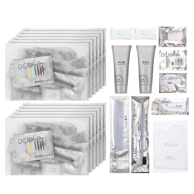 Hygiene Kit, Hygiene Kit Bulk, The Travel Hygiene Kit Is Fully Equipped, Individually Packed, Easy To Carry, Convenience Kits Suitable For Hotel, Home, Camping, Travel (PACK-25)-Velvo Beauty
