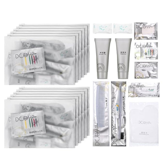 Hygiene Kit, Hygiene Kit Bulk, The Travel Hygiene Kit Is Fully Equipped, Individually Packed, Easy To Carry, Convenience Kits Suitable For Hotel, Home, Camping, Travel (PACK-25)-Velvo Beauty
