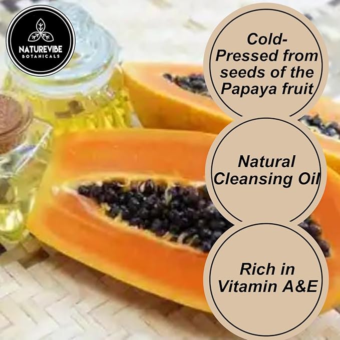 Naturevibe Botanicals Papaya Oil 32 Ounces | 100% Pure and Natural | Great for Skin Care and Hair Care-Velvo Beauty