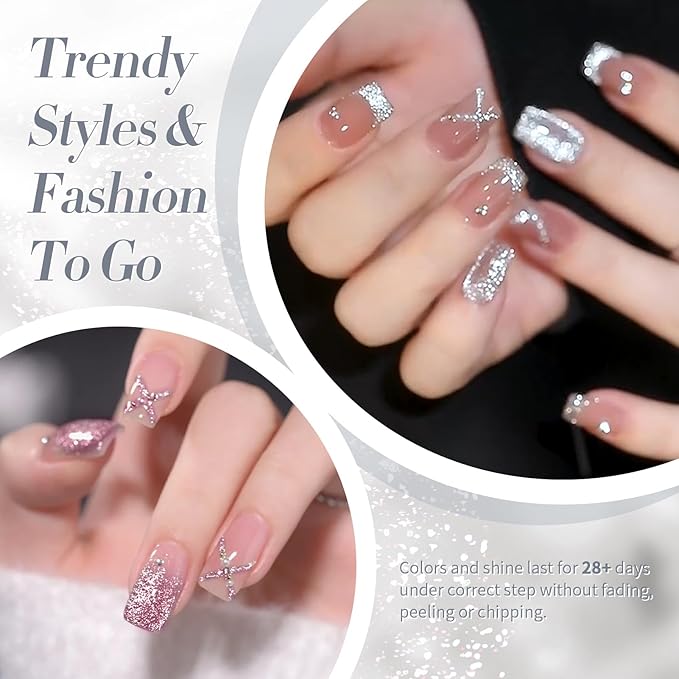 Born Pretty Magnetic Gel Polish Platinum Glitter Cat Magnetic Gel Nail Polish Silver Rose Gold Pink Red Purple Nail Salon DIY at Home-Velvo Beauty