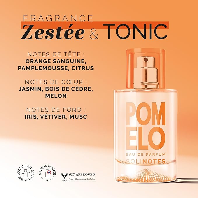 SOLINOTES Pomelo Perfume for Women - Eau De Parfum | Delicate Floral and Soothing Scent - Made in France - Vegan - 1.7 fl.oz-Velvo Beauty
