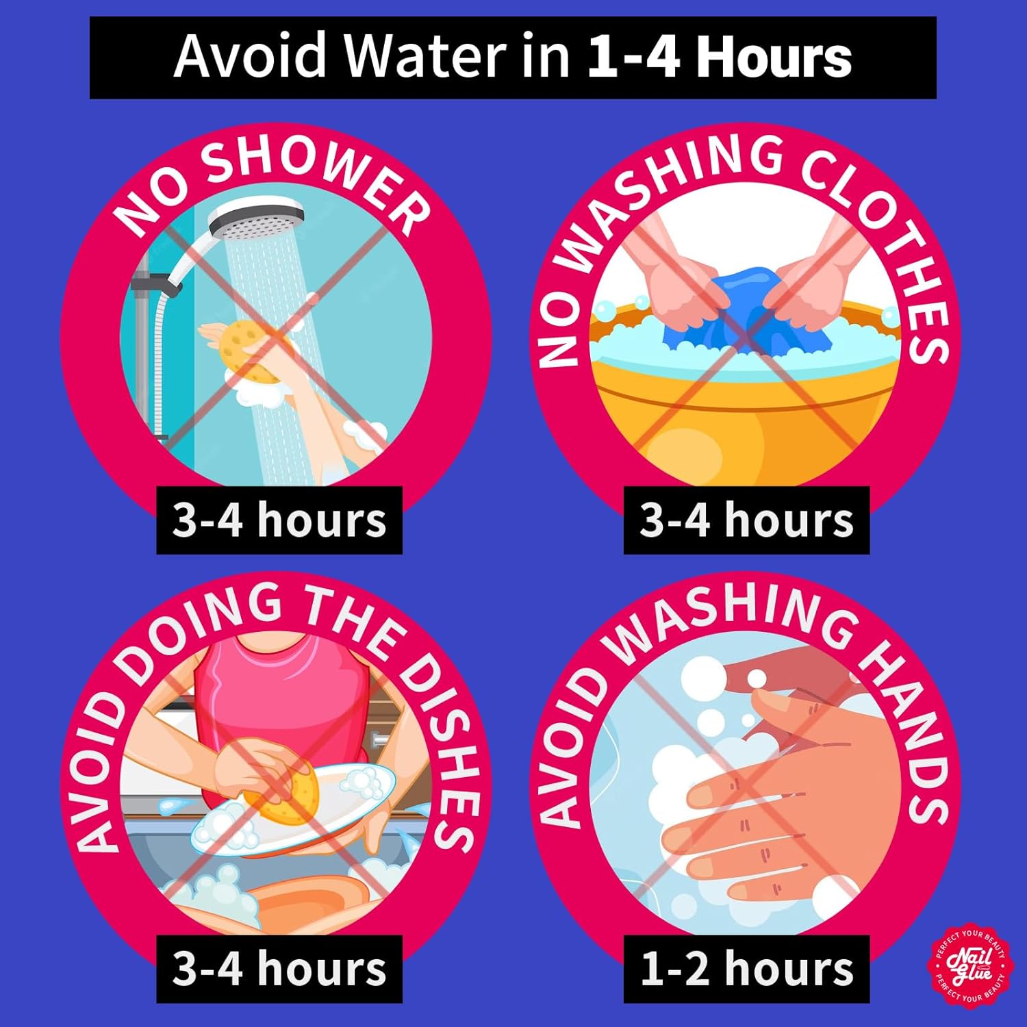 Teenitor Strong Nail Glue, 42ml Professional for Press Ons, Brush-On for Acrylic Nails, Bond With File, Long Lasting, 10 Pcs-Velvo Beauty