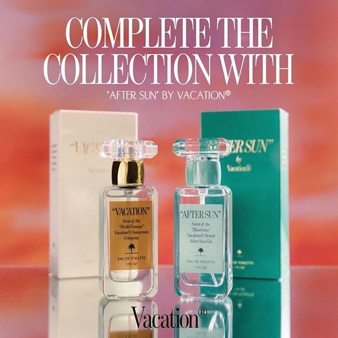 "VACATION" by Vacation Sunscreen Eau de Toilette, Beach Coconut Perfume for Women & Men, Scent of Sunscreen & Summer, Travel Size, 1 Fl. Oz.-Velvo Beauty