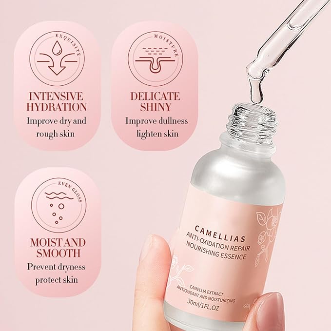 Camellia Extract Skin Care Sets, Skin Care Gift Set for Women Girls, Face Skin Care Routine Kit for Women, 5Pcs Skin Care Products Set with Cleanser,Mask, Face Serum-Velvo Beauty