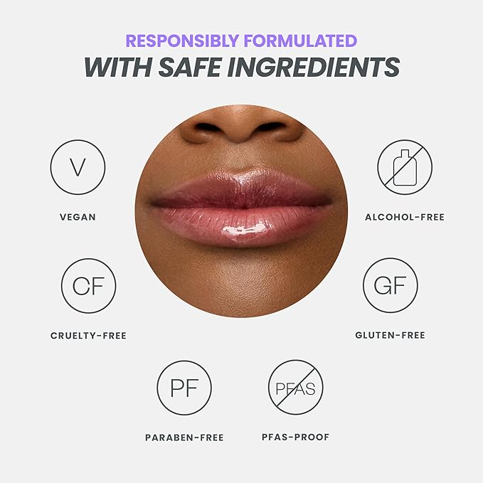 Wonderskin Lip Oil Rehab Serum - Tinted Lip Oil, Hydrating, Moisturizing, and Non-Sticky Deep Red Tint Serum for Dry Lips (Honey)-Velvo Beauty