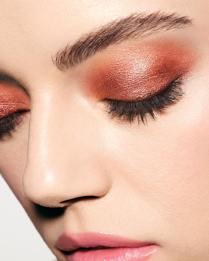 MAKE Beauty Multi-Chromatic Eye Shadow. Metal Reflecting Luminous Foil Finish Creamy, Buildable, Dimensional Long-wear, Crease-proof Powder Eyeshadow, Multichrome Shade - Blaze, Bronze-Velvo Beauty