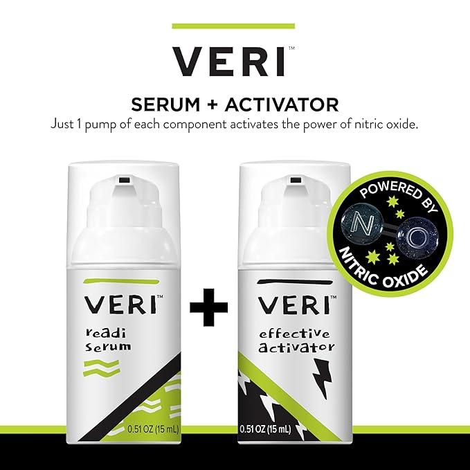 VERI Nitric Oxide + Salicylic Acid Clear Skin System (Peroxide-Free): For Acne Prone Skin, Unclogs Pores, Clarifies Blemishes, Reduces Inflammation, Prevent Future Breakouts, 30 mL / 1 oz-Velvo Beauty