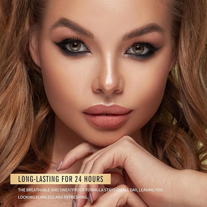 KIMUSE Lighting Glow Baked Foundation, Brighten Color, Color Corrector, Buildable Coverage, Lightweight Powder Foundation, Radiant Natural Finish-Velvo Beauty