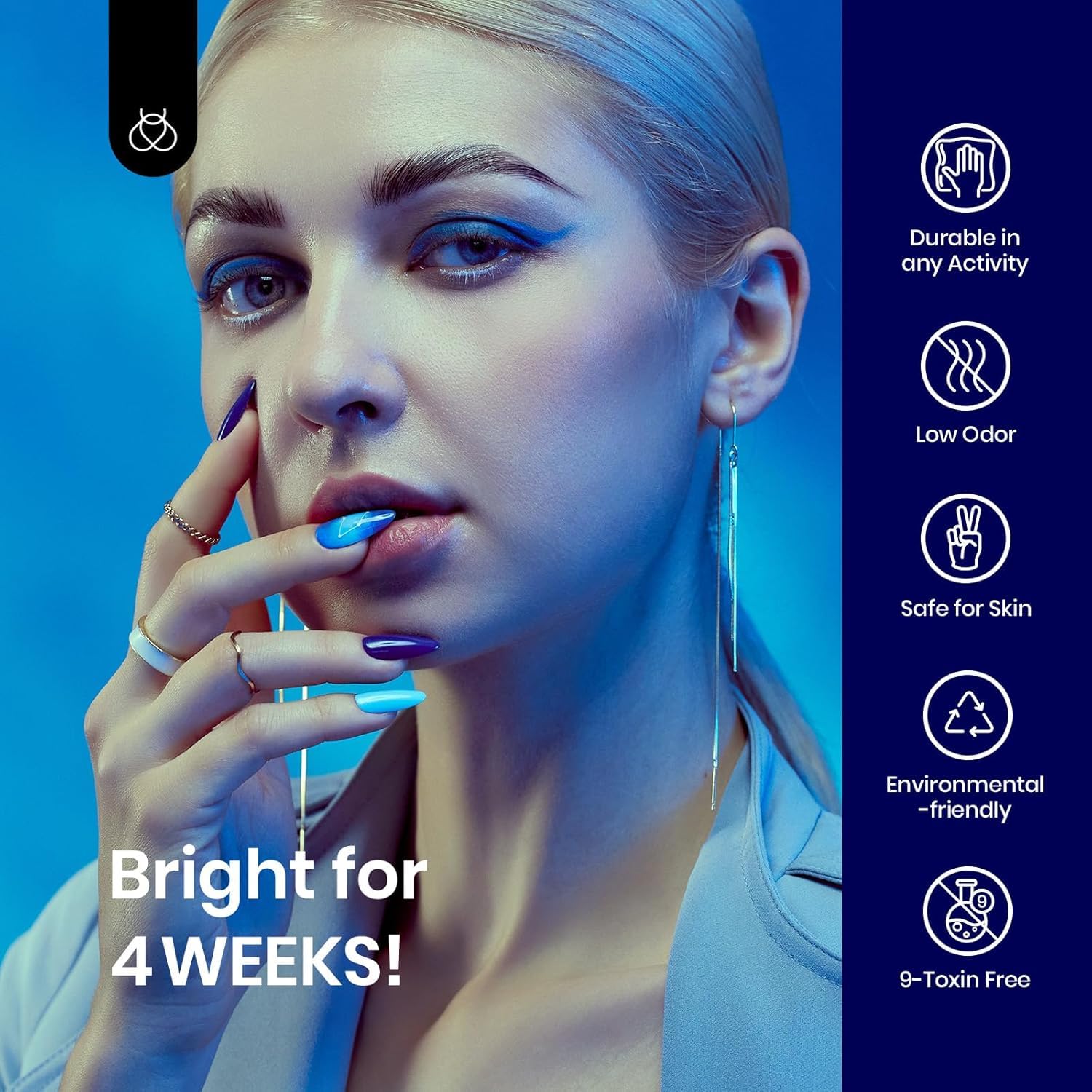 Beetles Navy Blue Gel Nail Polish, 15ml Midnight Ocean Dark Blue Soak Off Uv LED Nail Lamp Gel Nail Polish Manicure Salon and DIY at Home-Velvo Beauty