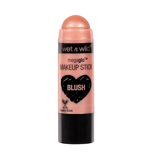 wet n wild MegaGlo Makeup Stick, Buildable Color, Versatile Use, Cruelty-Free & Vegan - Peach Bums-Velvo Beauty