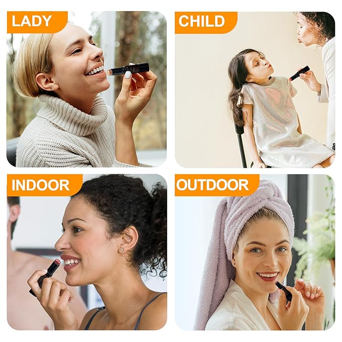 10 Pack Tinted Lip Balm Stocking Stuffers Tinted Chapstick - Moisturizing Lips - No petroleum, Chemicals, Gluten, or Phthalat-Velvo Beauty