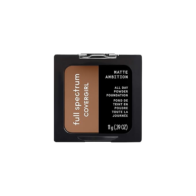 COVERGIRL Matte Ambition, All Day Powder Foundation, Tan-deep Cool, 0.38 Ounce-Velvo Beauty