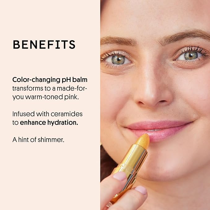 Winky Lux Citrine Balm, pH Lip Balm, Color Changing Lipstick and Tinted Lip Balm, Vegan & Cruelty Free Lip Balm, Hydrate & Plump, Sheer Pink Lipstick, Citrine-Velvo Beauty