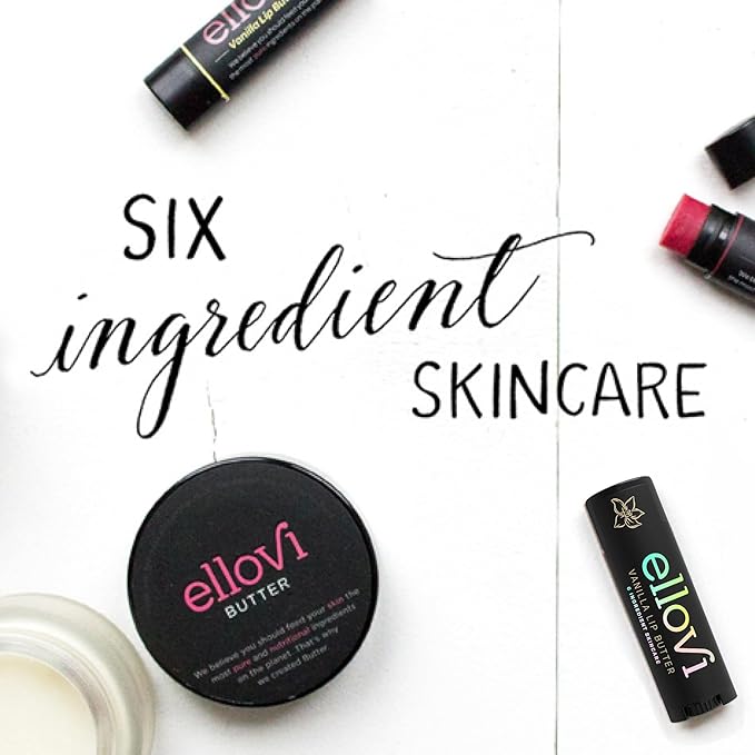 Natural Lip Butter Lip Balm - Vanilla - Pure Enough to Eat - Made With Just 6 Vegan Ingredients - 100% Natural & Organic Moisturizing Lip Care for All Day Hydration (4-Pack)-Velvo Beauty