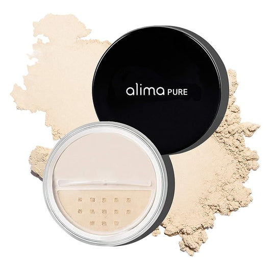 Alima Pure Matte Foundation Loose Mineral Powder Foundation Makeup, Loose Powder Makeup Oil Free Talc Free Powder, Natural Makeup Mineral Foundation Full Coverage Natural Foundation Powder .15 oz/4.5g-Velvo Beauty