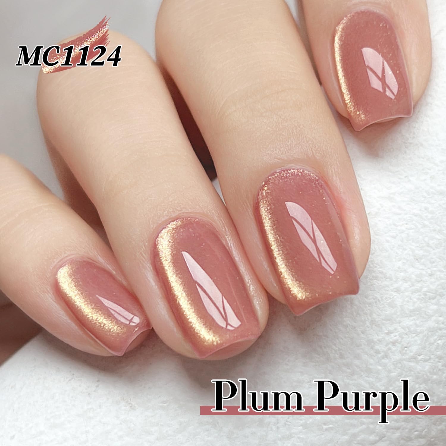 Double Rhythm 6 Colors Cat Eye Gel Polish Set Shimmer Glitter with Magnet Holographic Reflective Magnetic UV Nail Art Kit (6-Kit 42)-Velvo Beauty