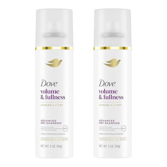 Dove Dry Shampoo for 2 Count for Oily Hair Volume & Fullness for Refreshed Hair 5 oz-Velvo Beauty