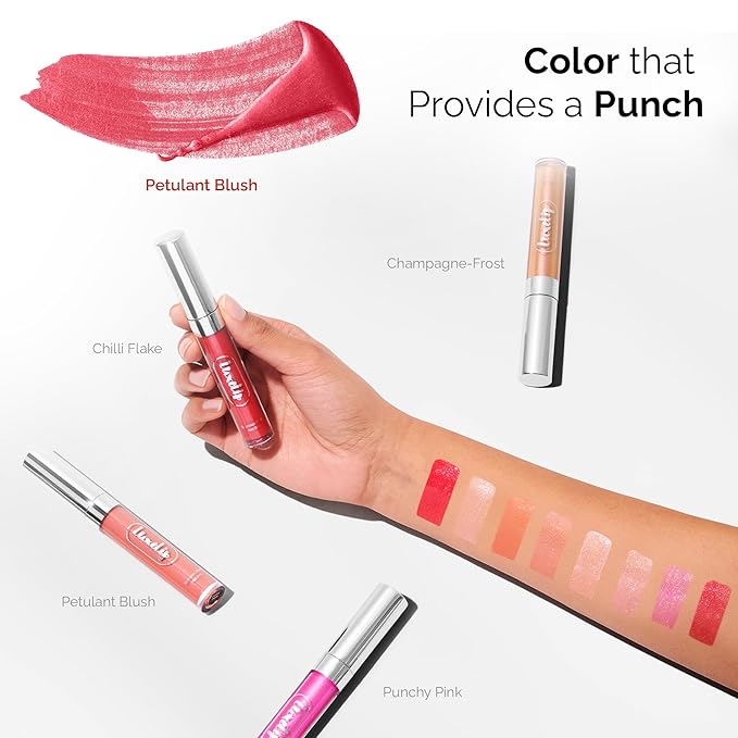 LuxeLip™ Matte Lipstick, Hydrating Non-Sticky Lip Gloss for Luminous Shine & Moisturized Lips, Lightweight, Long-Lasting Glossy Finish, Cruelty-Free Lip Makeup for Women (Petulant Blush, 8ml)-Velvo Beauty