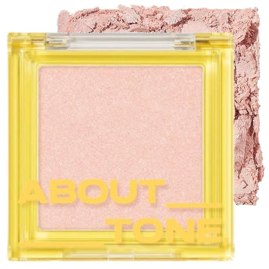 Light On Me Highlighter 2 Color - Makeup Highlighting Powder Palette, Natural Satin Glow, Lightweight Velvety Powder, Clear Sheer Pearls, Shiny Illuminator, 0.26oz (02 CANDY LIGHT)-Velvo Beauty