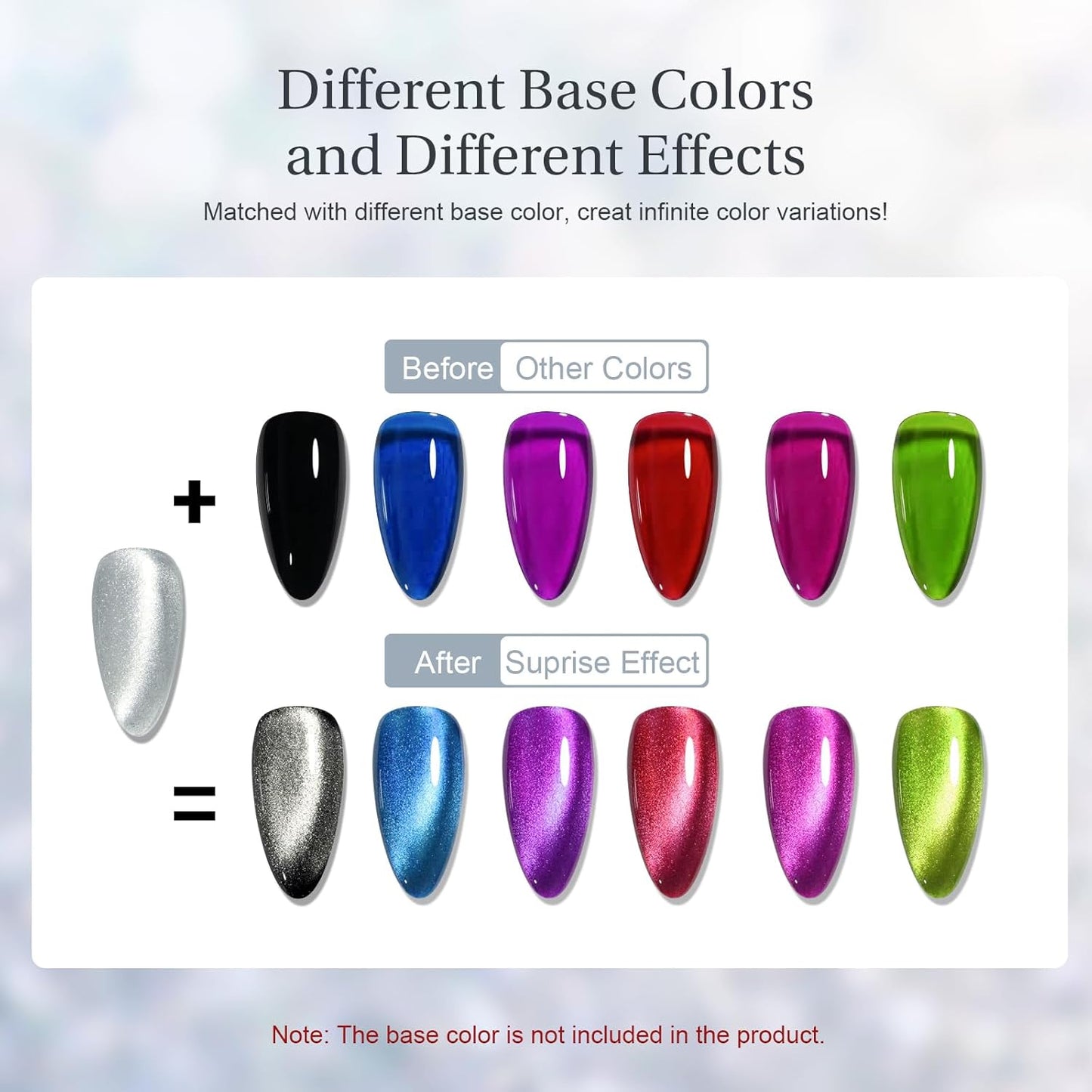 Cat Eye Gel Nail Polish with Magnet Stick, 15ml Glitter Holographic Nail Polish, Magnetic Effect Gel for Home DIY Manicure Gift, Brown Gold-Velvo Beauty