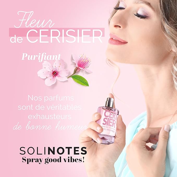 SOLINOTES Cherry Blossom Perfume for Women - Eau De Parfum | Delicate Floral and Soothing Scent - Made in France - Vegan - 1.7 fl.oz-Velvo Beauty