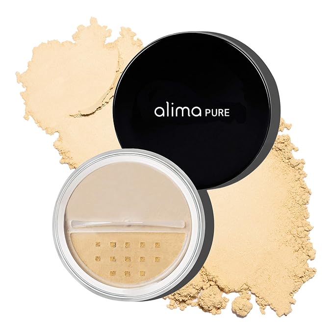 Alima Pure Matte Foundation Loose Mineral Powder Foundation Makeup, Loose Powder Makeup Oil Free Talc Free Powder, Natural Makeup Mineral Foundation Full Coverage Natural Foundation Powder .15 oz/4.5g-Velvo Beauty