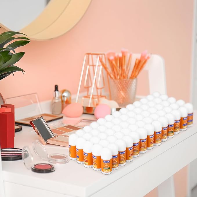 75 Pcs Mini Sunscreen Lip Balms Bulk SPF 15 Lip Balm Sticks Lip Balm Favors with Sunscreen Employee Staff Appreciation Gifts Bulk Team Coworkers Christmas Gifts for Outdoor Travel Beach-Velvo Beauty