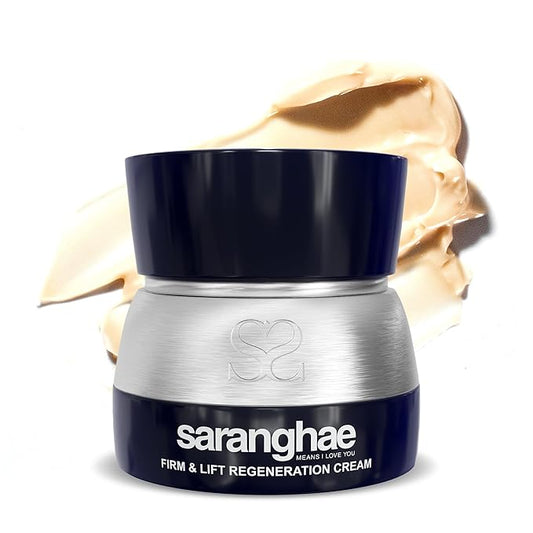 Saranghae Hydrating Moisturizer Face Cream for Soft, Smooth Skin, Face Moisturizer for Dry Skin, with Hyaluronic Acid & 12 Anti-Aging Skin Care Botanicals for Cellular Regeneration - 2.11 oz-Velvo Beauty