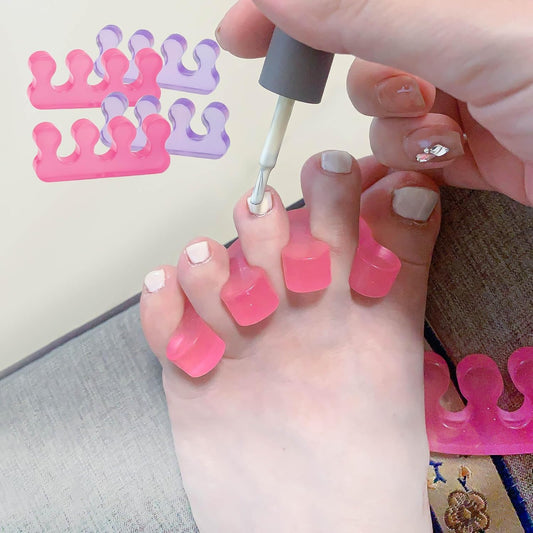 SUNFATT Gel Toe Separators,Toe Spacers for Women,Pedicures Toe Separators Use for Separation of Toenails or Nails,Beauty Pedicure Tools Suitable for Supplies for a Salon Pedicure.-Velvo Beauty