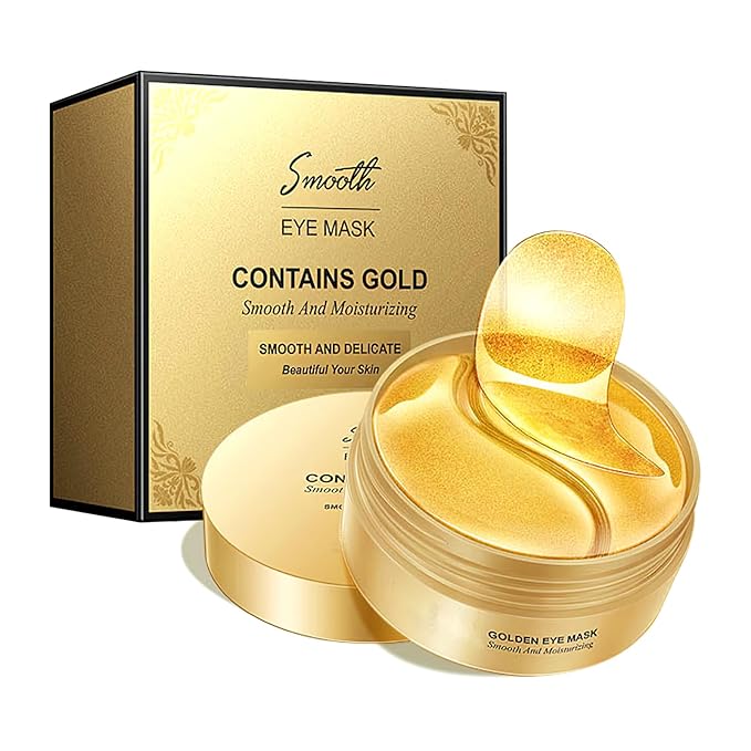 Under Eye Patches for Dark Circles and Puffiness, 60Pcs Under Eye Mask for anti Wrinkles & anti Aging, 24K Gold Eye Gel Pads with Collagen to Reduce Eye Bags, Puffy Eyes Treatment, Hydrating Eye Mask-Velvo Beauty